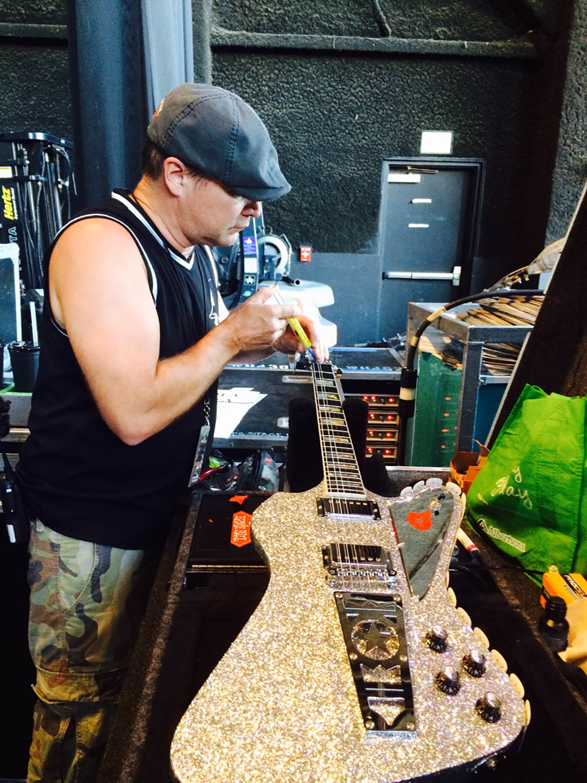 Fran Stueber, tech for Paul Stanley of Kiss